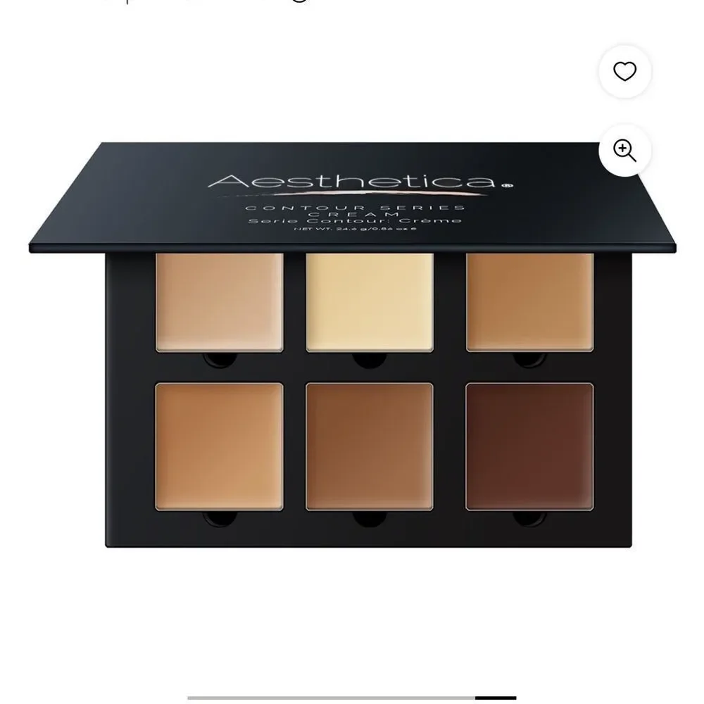 Aesthetica Contour Series Cream Palette comes with detailed instructions